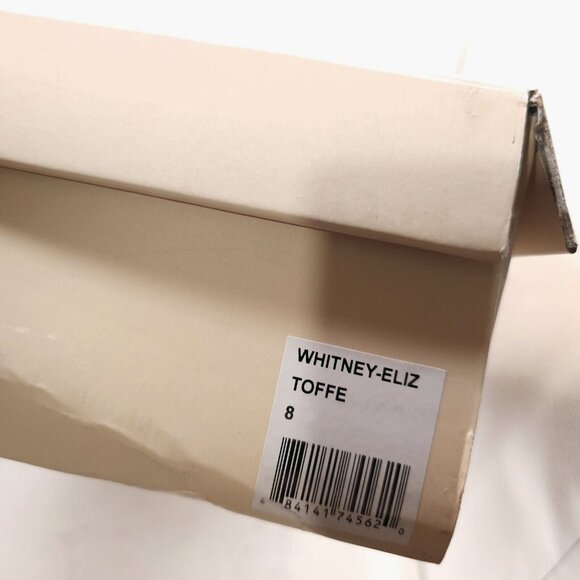 Loeffler Randall Whitney Kitten Heel Boots Knee High Toffee Brown Leather Size 8 - Picture 9 of 9